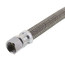 12" Polymer Coated Braided Hose Toilet Adapter (3/8" Flare x 7/8" Ballcock)