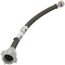 12" Polymer Coated Braided Hose Toilet Adapter (1/2" Flare x 7/8" Ballcock)