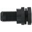 1/2" PVC Bulkhead Fitting w/ EPDM Gasket (Socket x Thread)