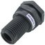 3/4" PVC Bulkhead Fitting w/ EPDM Gasket (Socket x Thread)