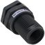 1" PVC Bulkhead Fitting w/ EPDM Gasket (Socket x Thread)