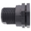 1-1/4" PVC Bulkhead Fitting w/ EPDM Gasket (Thread x Thread)