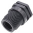 1-1/4" PVC Bulkhead Fitting w/ EPDM Gasket (Thread x Thread)