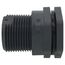 1-1/2" PVC Bulkhead Fitting w/ FPM Gasket (Socket x Thread)