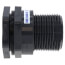 1-1/2" PVC Bulkhead Fitting w/ FPM Gasket (Thread x Thread)