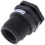 1-1/2" PVC Bulkhead Fitting w/ FPM Gasket (Thread x Thread)
