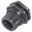 2" PVC Bulkhead Fitting w/ FPM Gasket (Socket x Thread)
