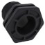 2" PVC Bulkhead Fitting w/ EPDM Gasket (Socket x Socket)
