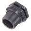 3" PVC Bulkhead Fitting w/ EPDM Gasket (Socket x Socket)