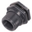 4" PVC Bulkhead Fitting w/ EPDM Gasket (Socket x Thread)
