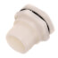 1/2" PP Bulkhead Fitting w/ EPDM Gasket (Thread x Thread)