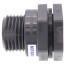 1" PVC Bulkhead Fitting w/ EPDM Gasket (Thread x Thread)