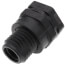 1/2" GFPP Bulkhead Fitting w/ EPDM Gasket (Thread x Thread)