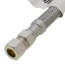 12" Braided Stainless Steel Hose Faucet Connector (3/8" Compression x 3/8" O.D. Compression)