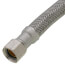16" Braided Stainless Steel Hose Faucet Connector (3/8" Compression x 1/2" FIP)