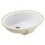 White Vitreous China Oval Undermount Bathroom Sink, 19.25" X 16.25" X 7.75", BGCW10OU1619