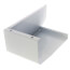 4" Left Side End Cap for Revital/Line Baseboard Heater Cover (Brite White)