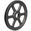1 Groove Cast Iron Classical Gripbelt Sheave, 4L or A, 5L or B Belt, 9.75" OD