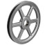 1 Groove Cast Iron Classical Gripbelt Sheave, 4L or A, 5L or B Belt, 10.25" OD