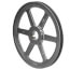 1 Groove Cast Iron Classical Gripbelt Sheave, 4L or A, 5L or B Belt, 11.25" OD