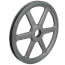 1 Groove Cast Iron Classical Gripbelt Sheave, 4L or A, 5L or B Belt, 11.75" OD