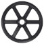 1 Groove Cast Iron Classical Gripbelt Sheave, 4L or A, 5L or B Belt, 12.75" OD