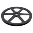 1 Groove Cast Iron Classical Gripbelt Sheave, 4L or A, 5L or B Belt, 12.75" OD
