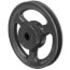 1 Groove Cast Iron Classical Gripbelt Sheave, 4L or A, 5L or B Belt, 5.95" OD