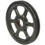1 Groove Cast Iron BK Sheave, 4L, 5L, A or B Belt, 1" Fixed Bore, 8.25" OD