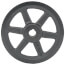 1 Groove Cast Iron Fixed Bore Sheave w/ 1" Bore, 6.95" OD