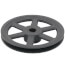1 Groove Cast Iron Fixed Bore Sheave w/ 1" Bore, 6.95" OD
