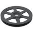 1 Groove Cast Iron Classical Gripbelt Sheave, 4L or A, 5L or B Belt, 9.25" OD