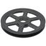 1 Groove Cast Iron Classical Gripbelt Sheave, 4L or A, 5L or B Belt, 9.25" OD