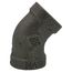 1/4" Black 45-Degree Elbow