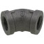 3/8" Black 45-Degree Elbow