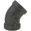 3/8" Black 45-Degree Elbow