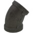 3/4" Black 45-Degree Elbow