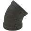 1-1/4" Black 45-Degree Elbow