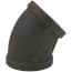1-1/2" Black 45-Degree Elbow