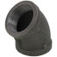 1-1/2" Black 45-Degree Elbow