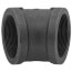 3" Black 45-Degree Elbow