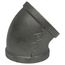 4" Black 45° Elbow