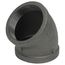 4" Black 45° Elbow