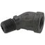 1/4" Black 45-Degree Street Elbow