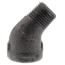 1/2" Black 45° Street Elbow