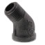 1/2" Black 45° Street Elbow