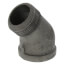 1-1/4" Black 45° Street Elbow