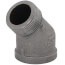 1-1/4" Black 45-Degree Street Elbow