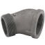 2" Black 45-Degree Street Elbow