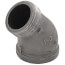 2" Black 45-Degree Street Elbow